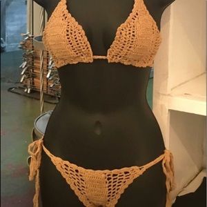 Hand crocheted, Nude, discreetly lined. NWT